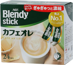 AGF. Blendy. 3 в 1 (с молоком и сахаром) карт.упаковка, 24 пак.