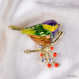 Брошь Птички 4,5 см / GM294 /уп 36/ - Галеонтрейд фото 2