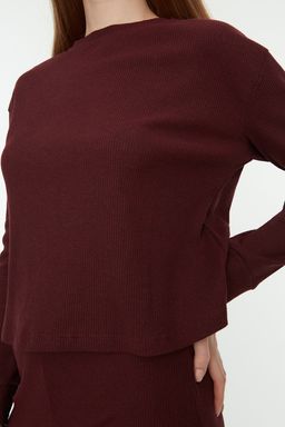 Trendyolmilla Siyah Fitilli Orme Pijama Tak?m? THMAW21PT0009 фото 13