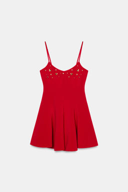 STRETCH DRESS WITH HEARTS - Zara фото 5