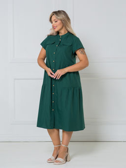 Платье 1338 темно-зеленый