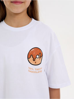 Футболка Пончик белый Девочка - София фото 2