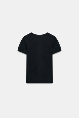 CAMISETA MINIMAL MANGA CORTA / Marino - Zara фото 8