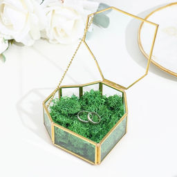 Шкатулка для украшений (колец, колье, серёг) Сердце, стекло, 12?12?4 см