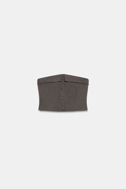 CORSET-STYLE BUSTIER TOP - Zara фото 7