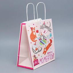 Пакет крафтовый Вечеринка, 22 25 12 см - Доступные радости фото 8