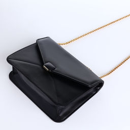 Сумка женская мессенджер на магните, 20×6×13 см, чёрная