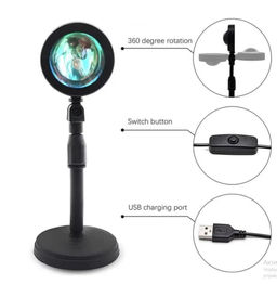 Уникальный светильник-проектор заката для уютного интерьера