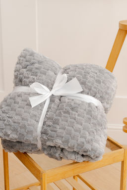 Плед покрывало Черепаха однотонный велсофт - Натали фото 10