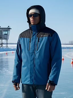 Горнолыжная куртка мужская зимняя синего цвета 7611S - Mtforce фото 23