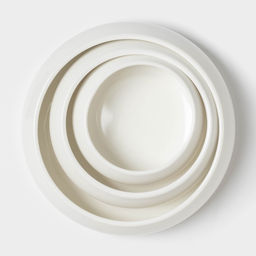 Салатники Magistro OliveQueen, 1500/800/450 мл, набор 3 шт, фарфор, белые