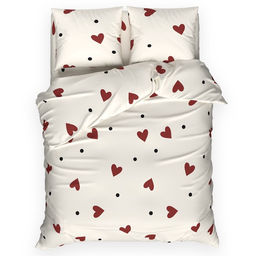 Постельное бельё Этель 2 сп First love 175*215 см, 200*220 см, 70*70 см -2 шт, бязь 125 г/м2, хл 100%