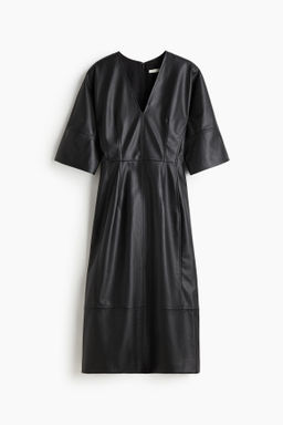 Vestido revestido de corte midi