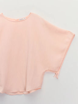 Блуза из лиоцелла с завязками на рукавах ZR2605022022-96 / Zarina