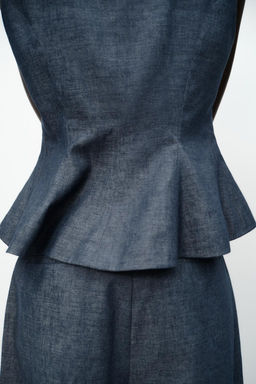 PEPLUM WAISTCOAT WITH LINEN - Zara фото 6