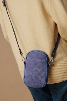 Сумка замшевая Azaro 30832 сиреневый закат