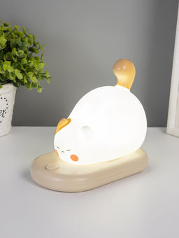 Ночник "Котёнок на коврике" LED 3Вт 5V USB АКБ 9х15х13,2 см