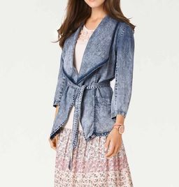 Жакет, синий - Linea tesini фото 3