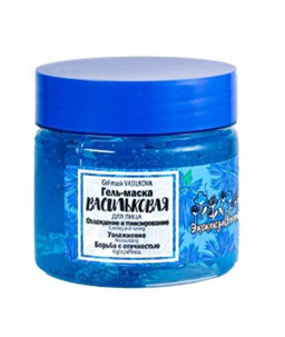 Эксклюзивкосметик Гель-маска для лица Васильковая охлаждение и тонизирование, увлажнение, 150 гр