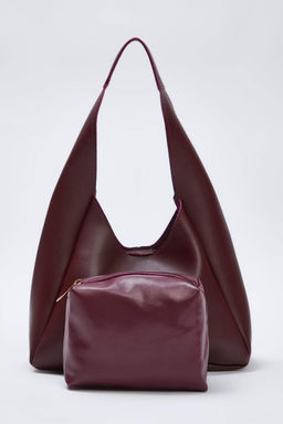 Bordo Yavrulu Oval Kad?n Orta Boy Omuz Canta TAKAW25OC00007