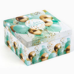 Набор коробок 10 в 1, упаковка подарочная, «Шары», 10×10×6 ‒ 28×28×15 см