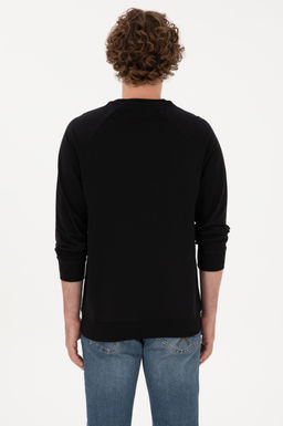 Erkek Siyah Basic Sweatshirt Sepette S_rpriz _ndirim - U.s. polo assn фото 5