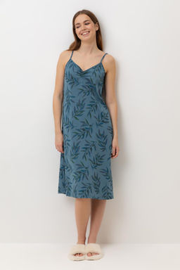 Е 10008/24/голубой мираж,оливковая ветвь сорочка жен