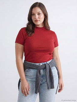 Bisiklet Yaka Kad?n Ti??rt