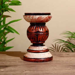 Подсвечник «Кубок», 12×12×19 см, дерево албезия