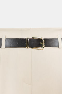 STRAIGHT TROUSERS WITH DARTS AND BELT - Zara фото 5