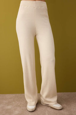 Ekru Basic Fermuarl? Kazak-Pantolon Triko Alt - Ust Tak?m TWOAW26AU00020 - Trendyolmilla фото 3