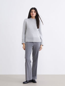 Bisiklet Yaka Kad?n Triko Kazak