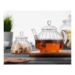 Чайник заварочный стеклянный Walmer Wave, 0.78 л, цвет прозрачный  фото 5