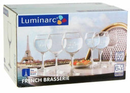 Набор фужеров (бокалов) для вина ФРАНЦУЗСКИЙ РЕСТОРАНЧИК 6шт 280мл арт.H8170 /Люминарк/ - Luminarc фото 4