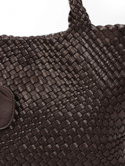 LACCOMA сумка СУ1033-А-темно-коричневый эко кожа хлопок  фото 3