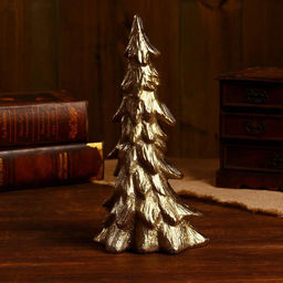 Сувенир «Ёлка новогодняя», 13×12×27.3 см, алюминий, латунное покрытие
