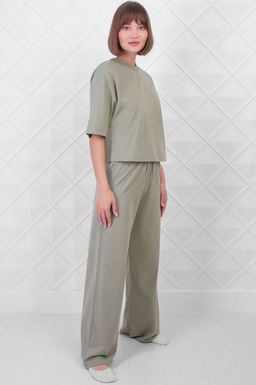 Арт. 10804/3  Домашний костюм с брюками  44-52 (5 шт) Цвет:верх-полынь,низ-полынь