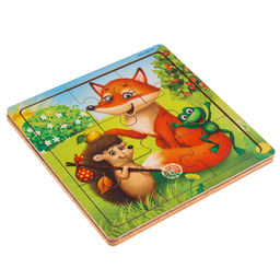 Пазл «Лесные зверята», 9 деталей