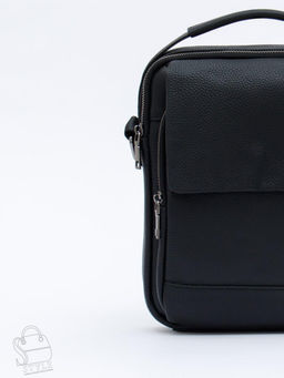 Сумка мужская кожаная 9747H black Heanbag