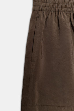 HOUNDSTOOTH WIDE-LEG TROUSERS WITH DOUBLE WAISTBAND - Zara фото 18