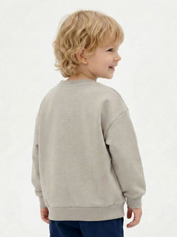Свитшот для малышей 22-7115 серый - Mini maxi фото 4