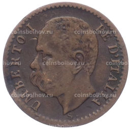 Монета 1 чентезимо 1895 года Италия