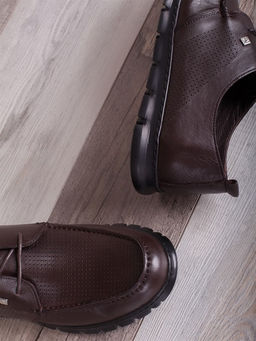 Слиперы комфорт/ Лоферы легкие/ Мокасины 101-54-00 Коричневый - Piniolo фото 4