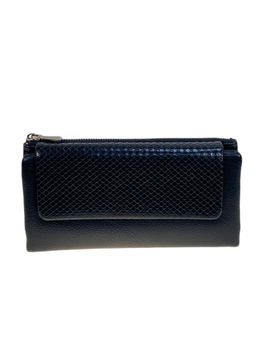 Женское портмоне из искусственной кожи, цвет черный