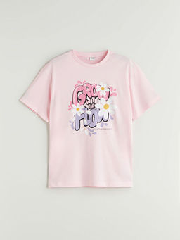 Bisiklet Yaka K?z ?ocuk Ti??rt