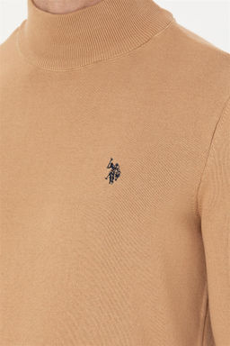 U. S. Polo Assn Мужской базовый свитер песочного меланжа - U.s. polo assn фото 14
