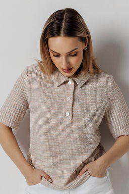 Блузка женская 4527/01/Пудровый - Rise фото 3