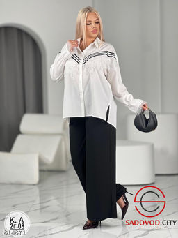 Рубашка женская с гипюром