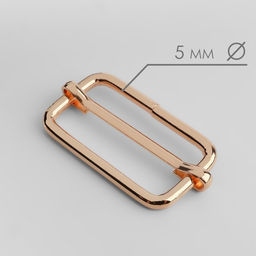 Цена за 7 шт. Пряжка регулирующая, внутренняя ширина - 32 мм, толщина - 5 мм, 5 шт, цвет золотой - Арт узор фото 2