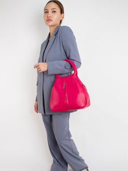 LACCOMA сумка Кармэн-24-L815-маджента эко кожа хлопок  фото 6